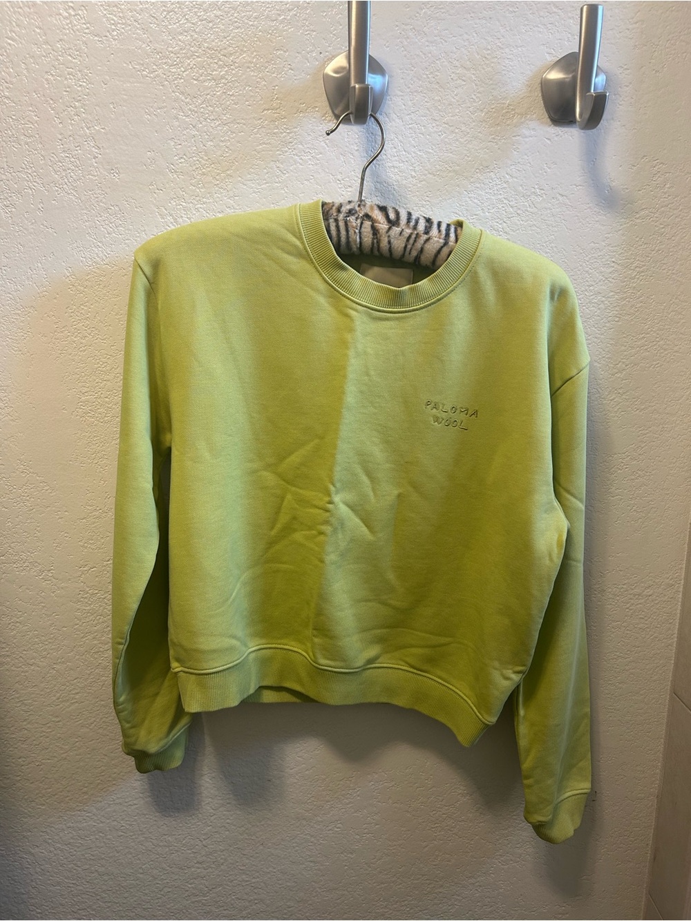 Paloma Wool Lime Green Crewneck Pullover